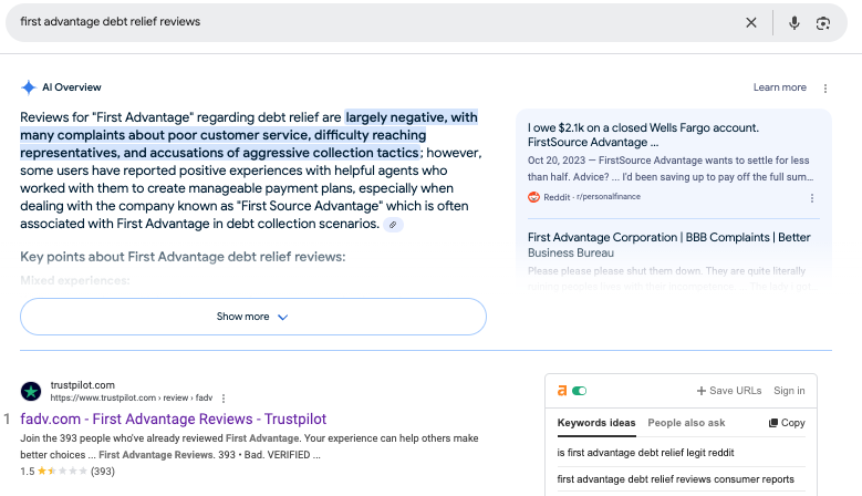 First Advantage Debt Relief Reviews: 3 Things To Know